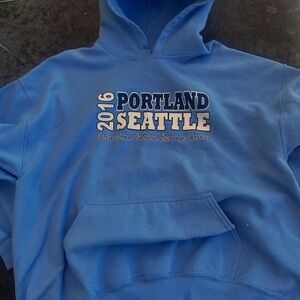 Blue Portland Seattle Hoodie
